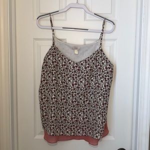 Loft Floral Tank Top XL
